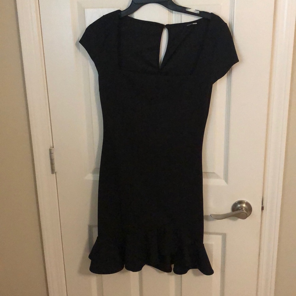 Black mini dress